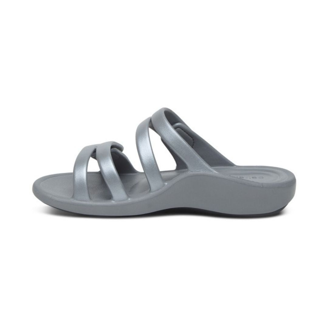Aetrex Janey Sport Slide Grey