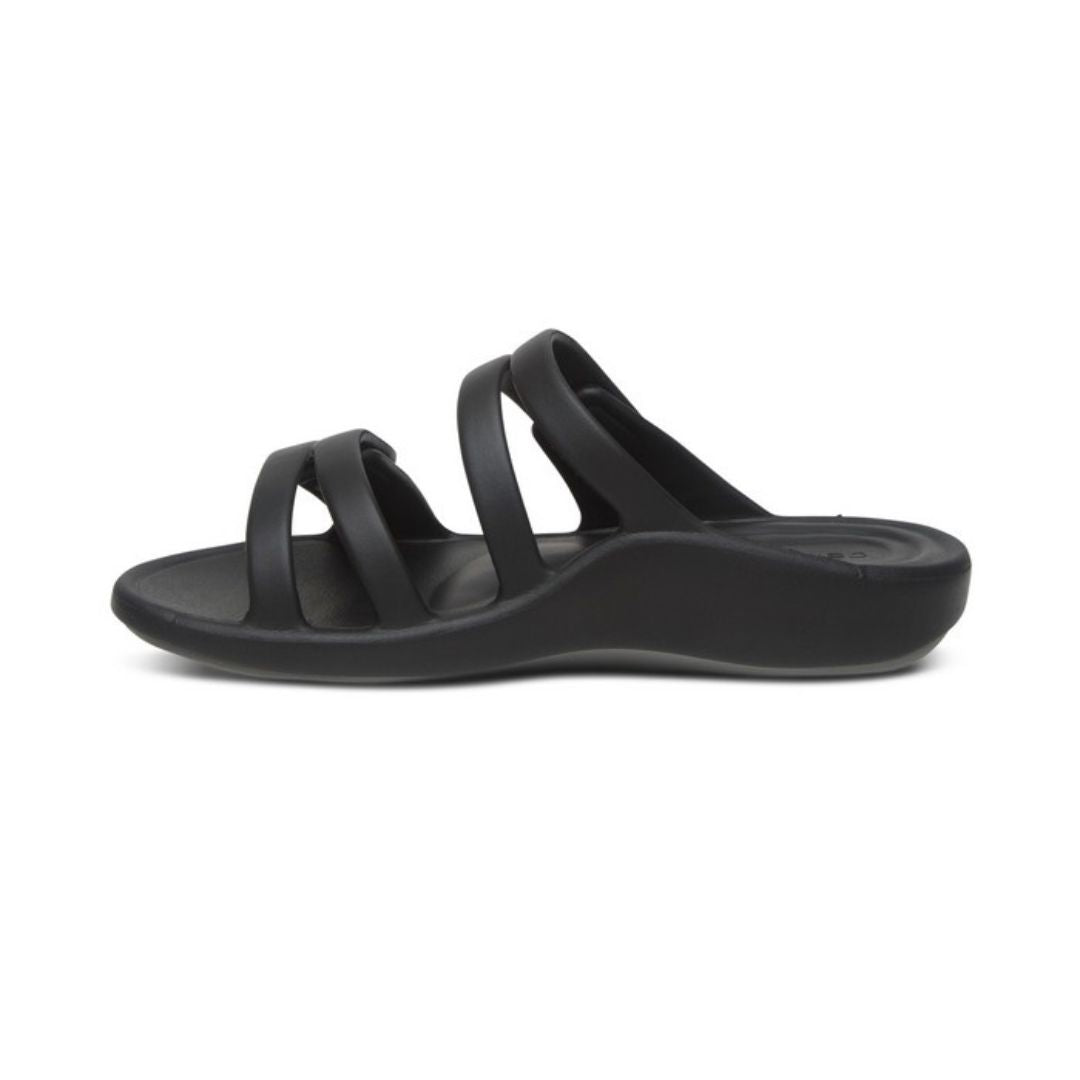 Aetrex Janey Sport Slide Black