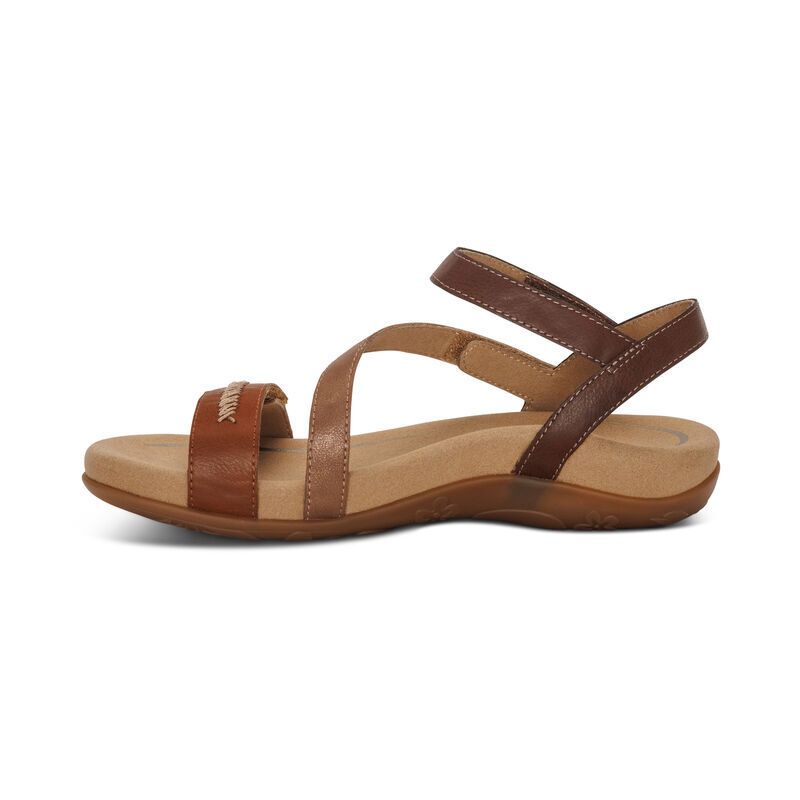 Aetrex Gabby Cognac Multi