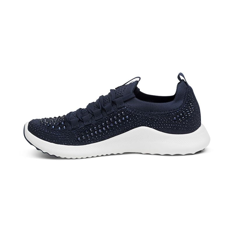 Aetrex Carly Sparkle Navy