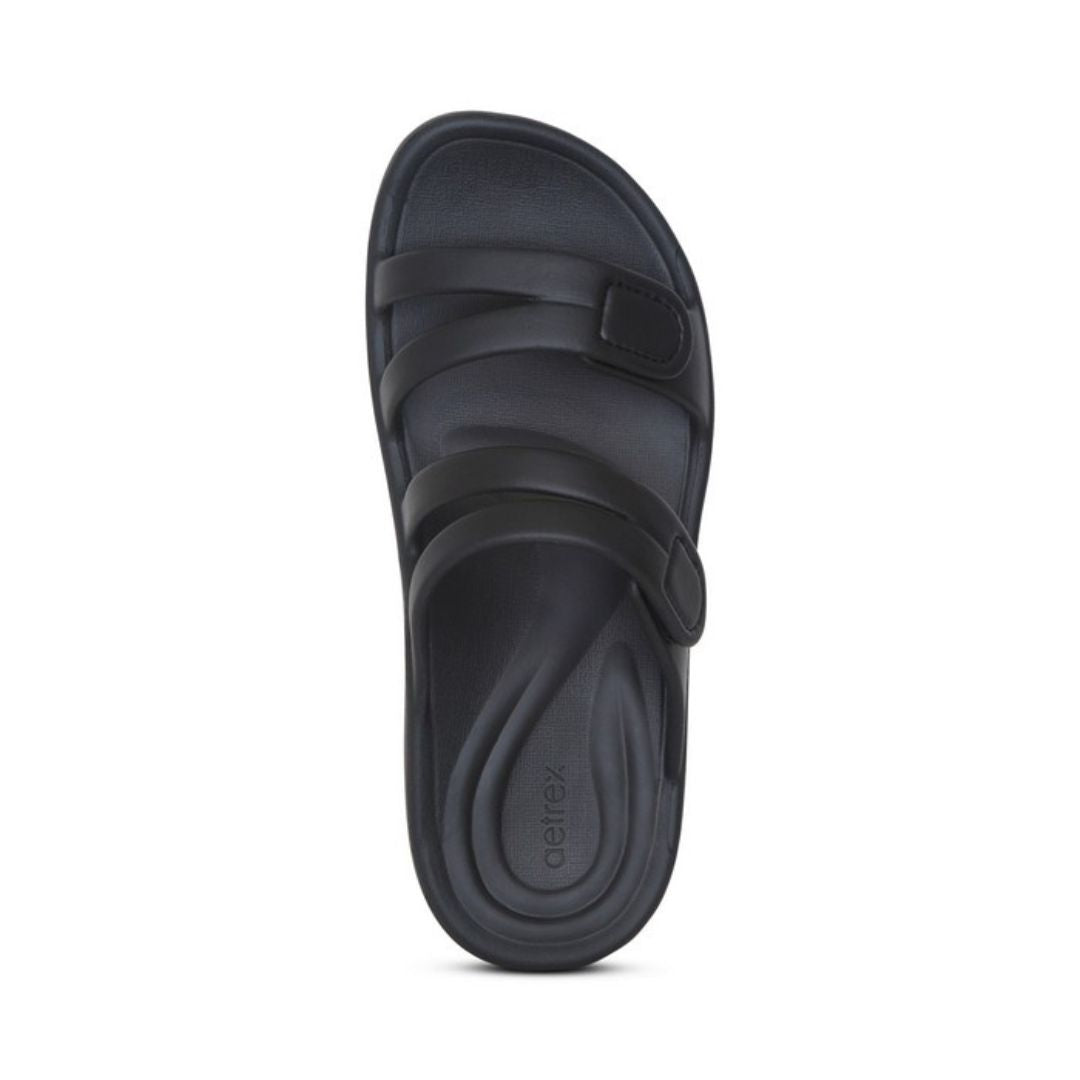 Aetrex Janey Sport Slide Black