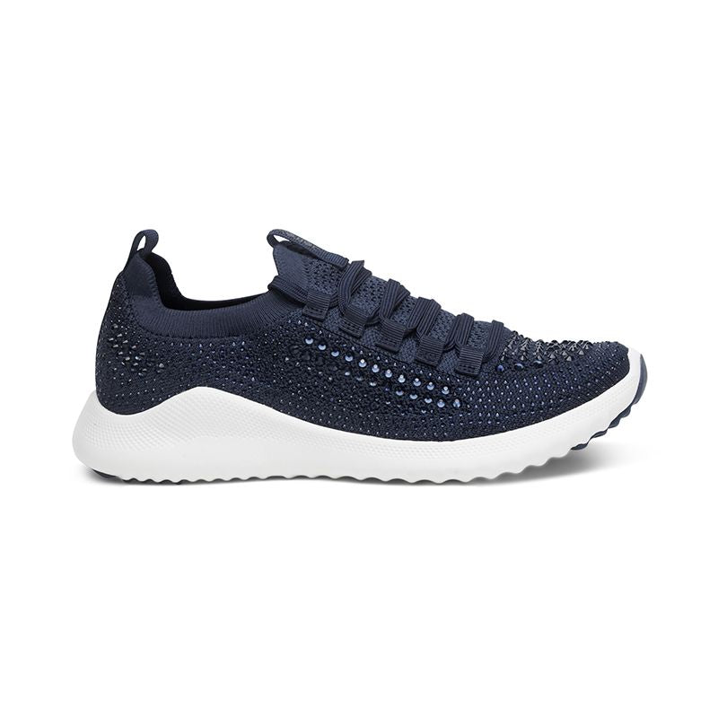 Aetrex Carly Sparkle Navy