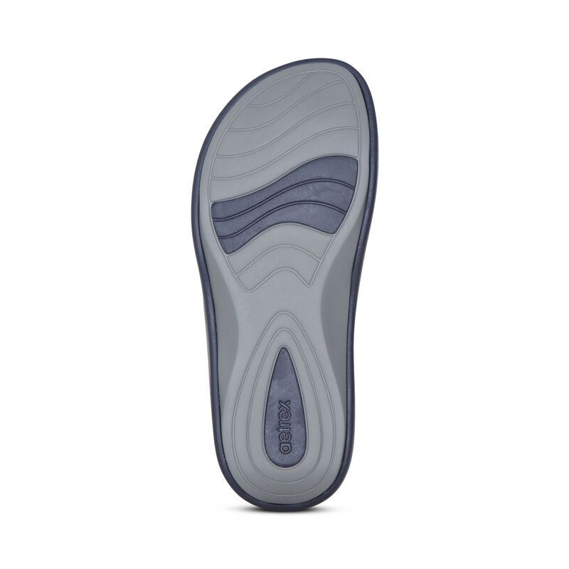Aetrex Janey Sport Slide Navy