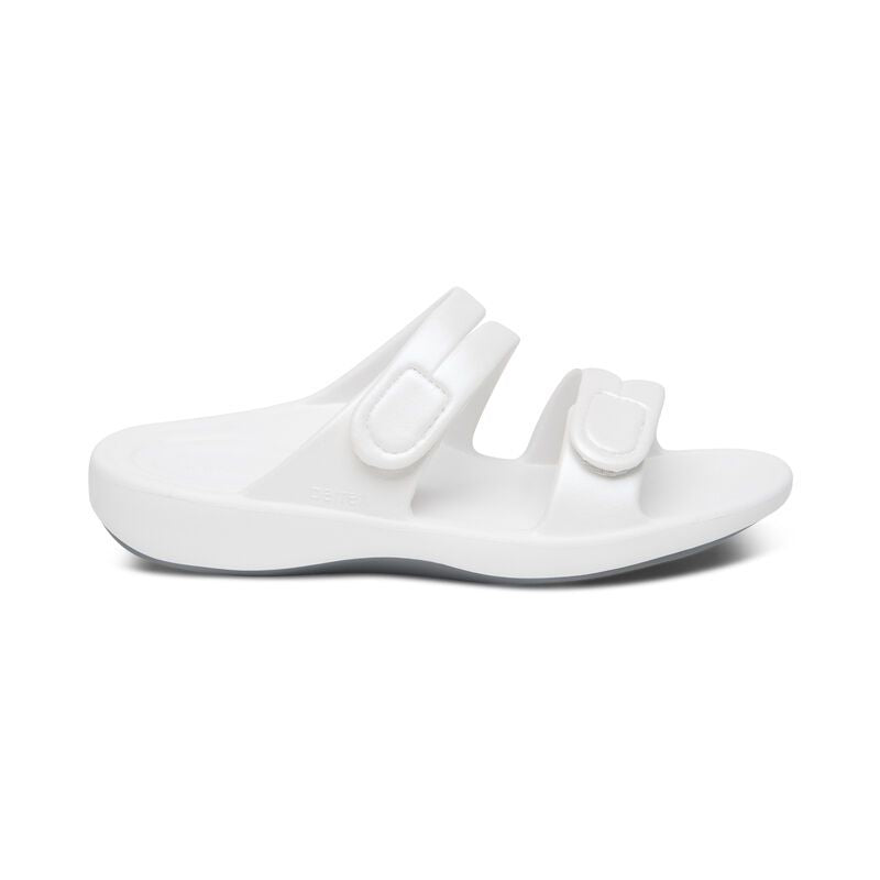 Aetrex Janey Sport Slide White