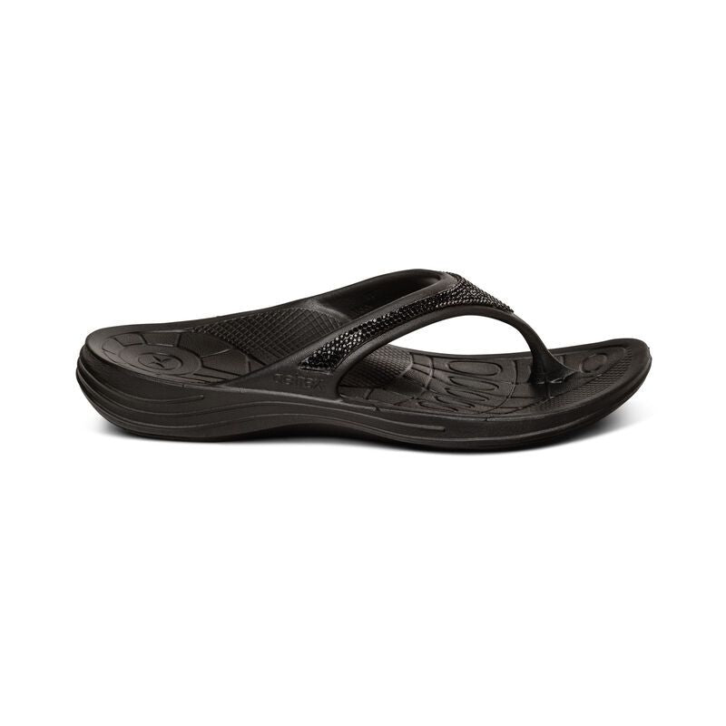 Aetrex Fiji Sparkle Black