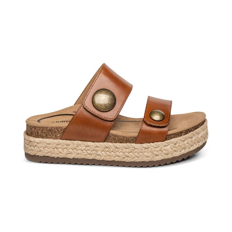 Aetrex Sofie Cognac