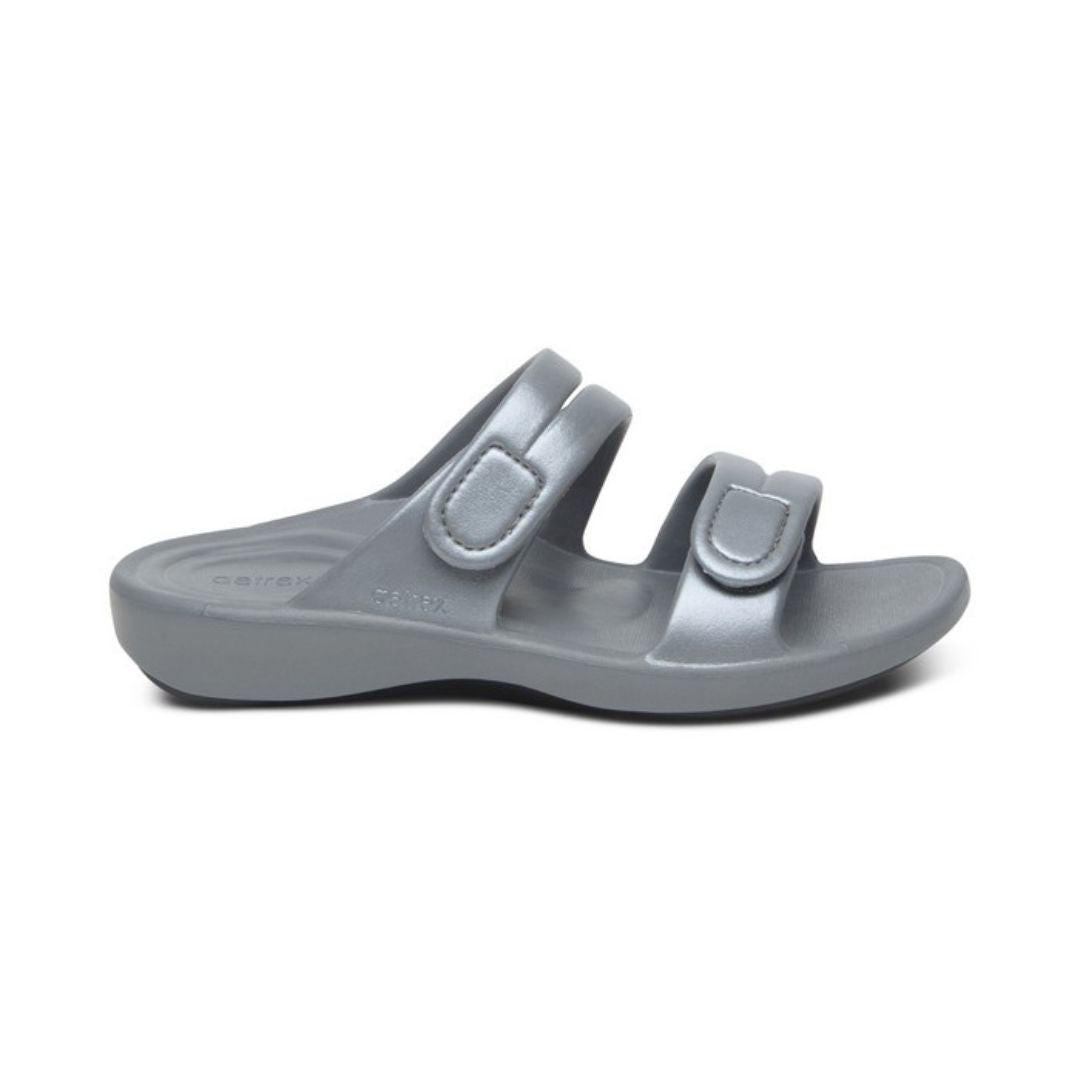 Aetrex Janey Sport Slide Grey