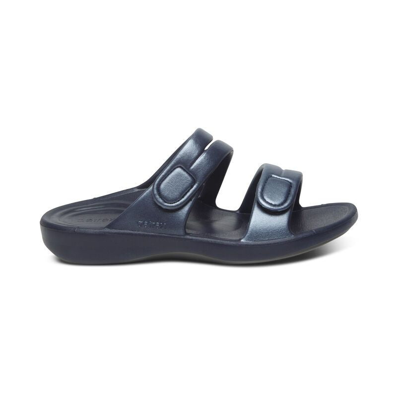 Aetrex Janey Sport Slide Navy