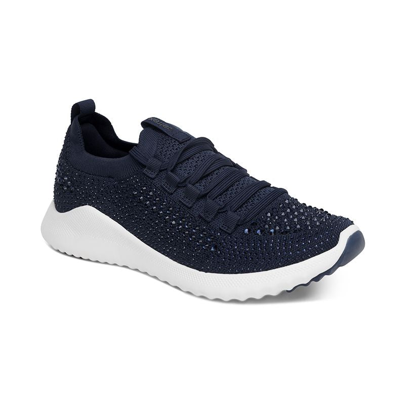 Aetrex Carly Sparkle Navy