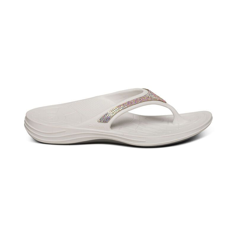 Aetrex Fiji Sparkle White
