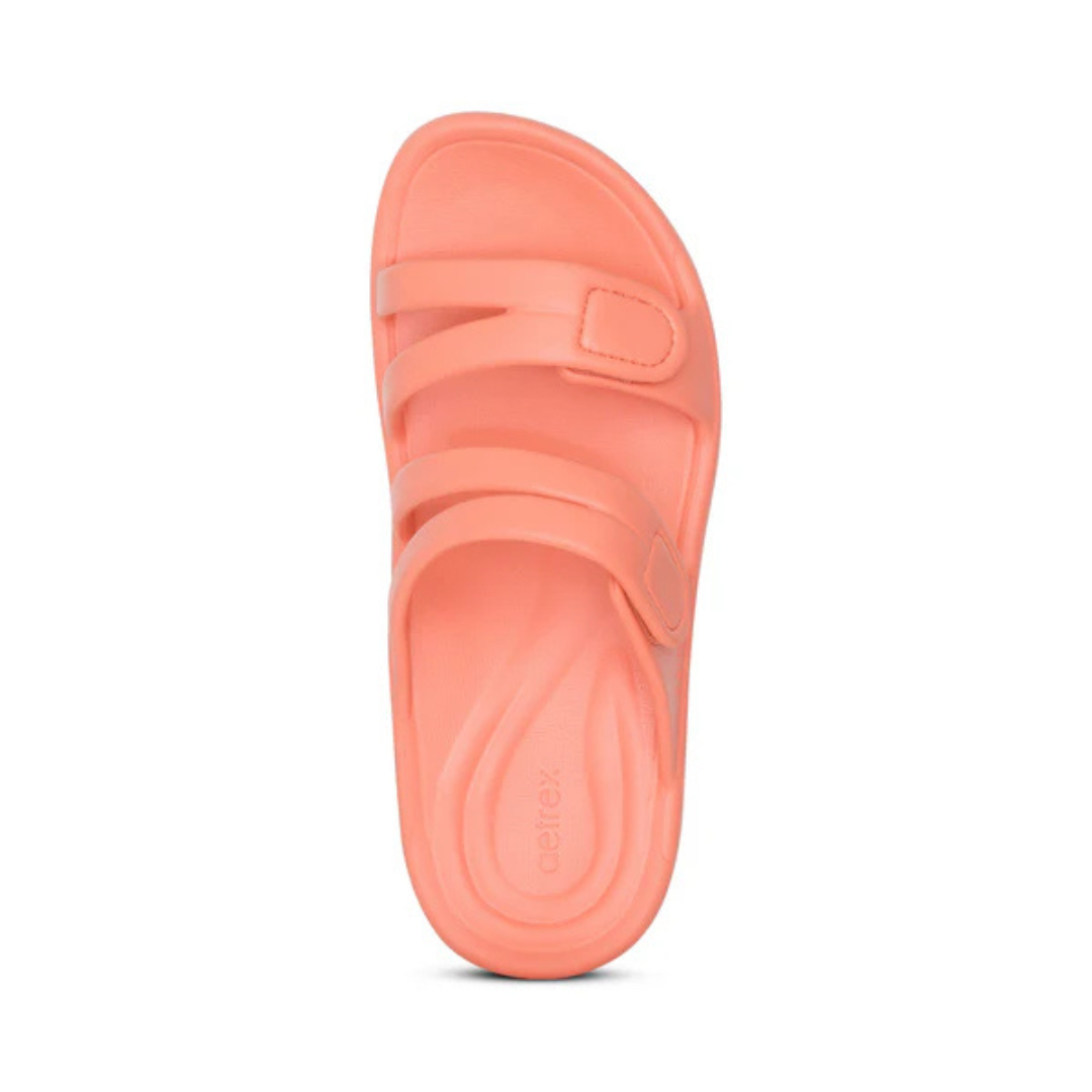 Aetrex Janey Sport Slide Coral