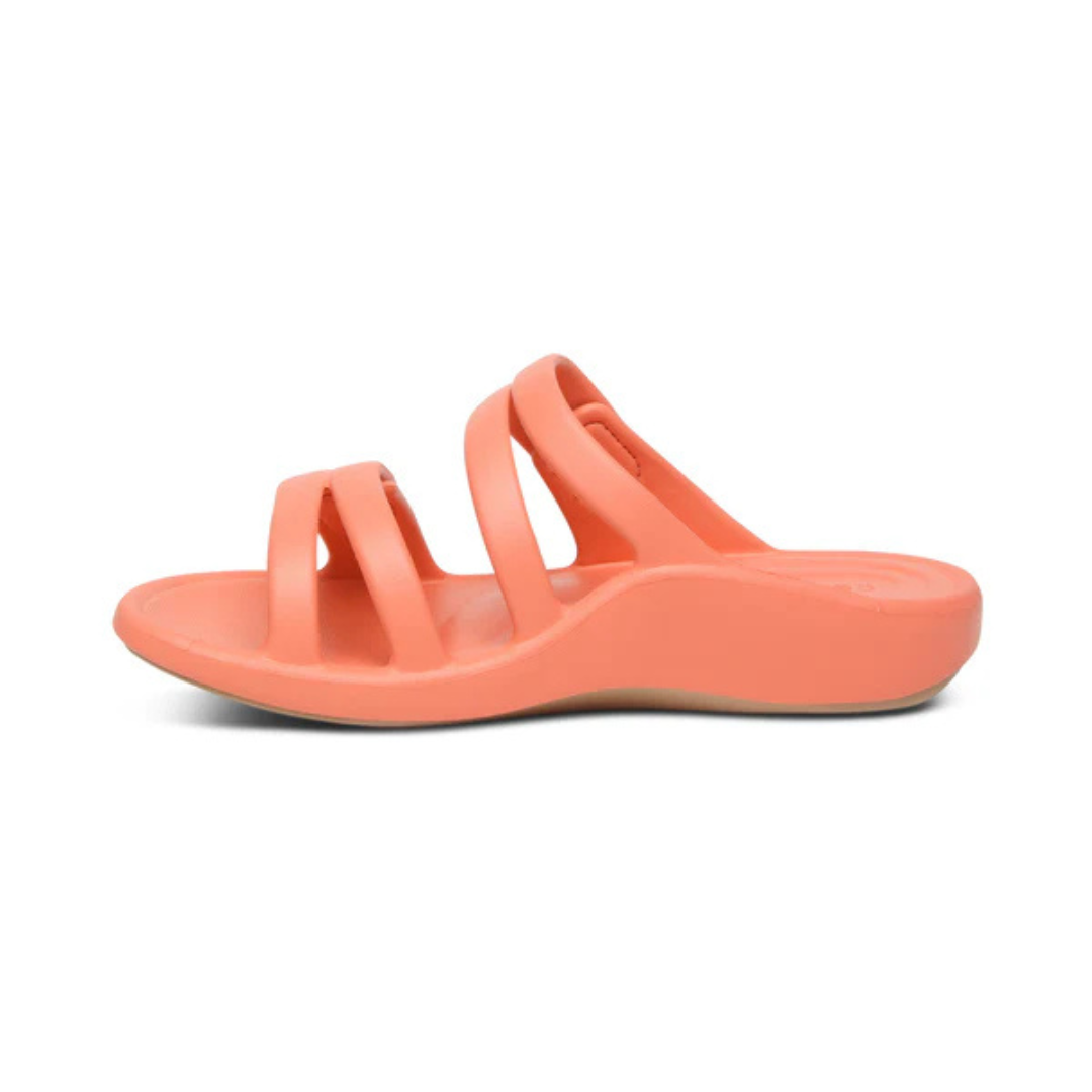 Aetrex Janey Sport Slide Coral